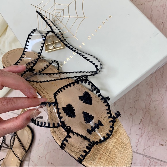 Charlotte Olympia Lupita PVC Skull Sandals - Picture 2 of 8